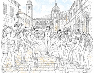 dubrovnik game of houses team building