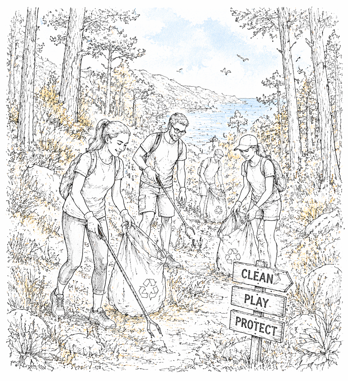 Petka Forest Cleanup Competition Teambuilding activity