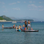 Teams fighting in a beach race on Šunj Island